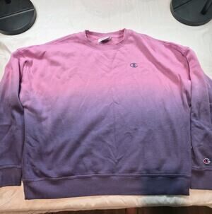 Champion Sweatshirt Womens Size XL Purple And Pink